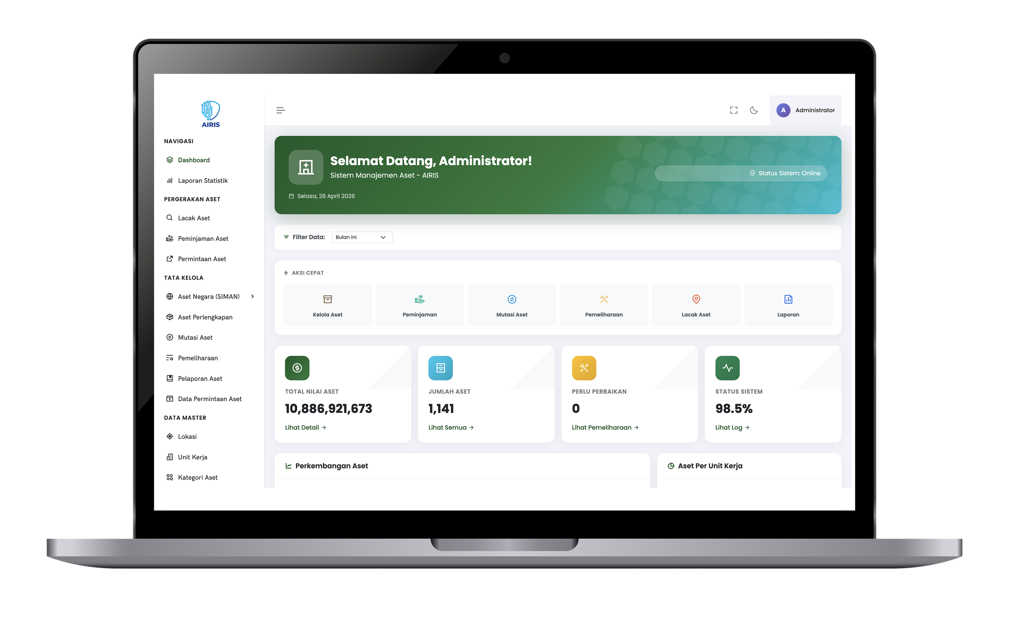 AIRIS desktop application