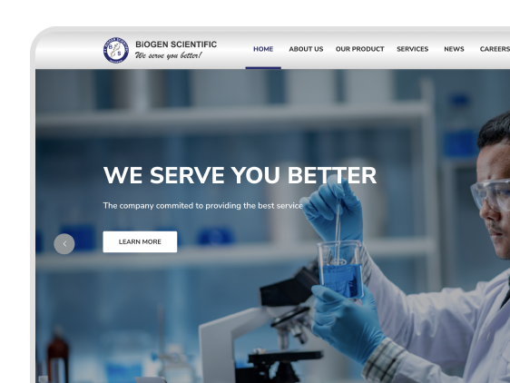 Biogen Scientific Company Profile Website