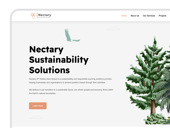 Nectary Company Profile Website