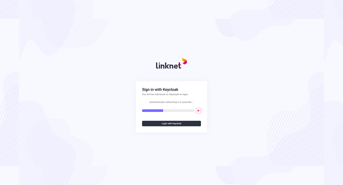 Keycloak SSO login page for secure single sign-on authentication
